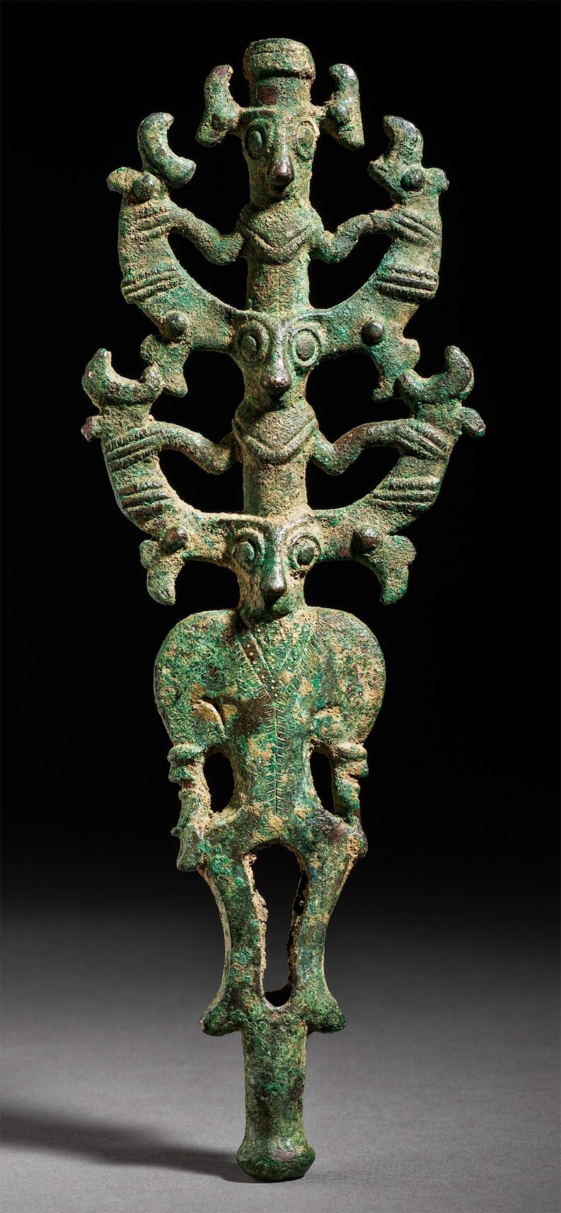 イラン 古銅青銅 ルリスタン青銅器 祭具 紀元前千年 N R1279 - 金属工芸