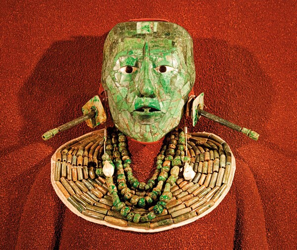 【美品】パレンケ メキシコ 布絵 チャク神 ギャラリー：古代マヤの世界遺産パレンケの遺物 写真16点 | ナショナル