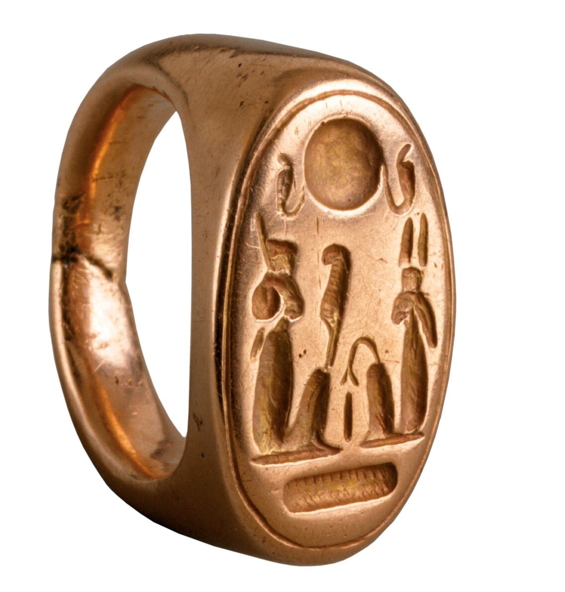 エジプト文明 紀元前14世紀 王都マルカタ 指輪 出土 発掘 骨董 古美術