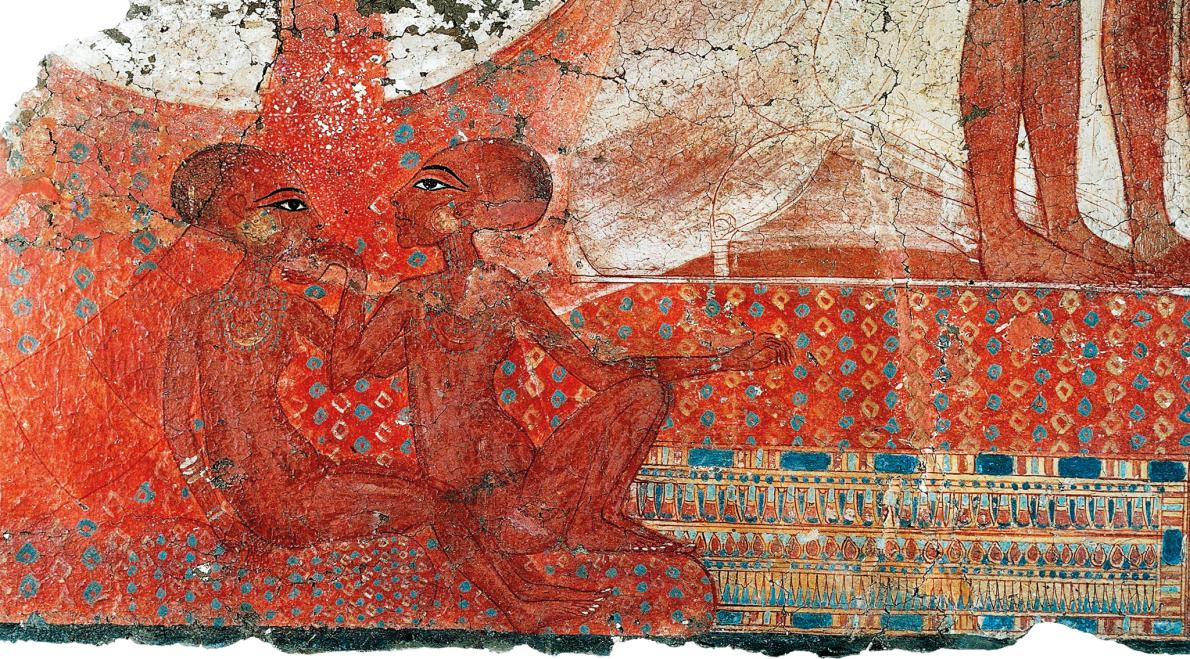 エジプト ファラオ 石板レリーフ絵画