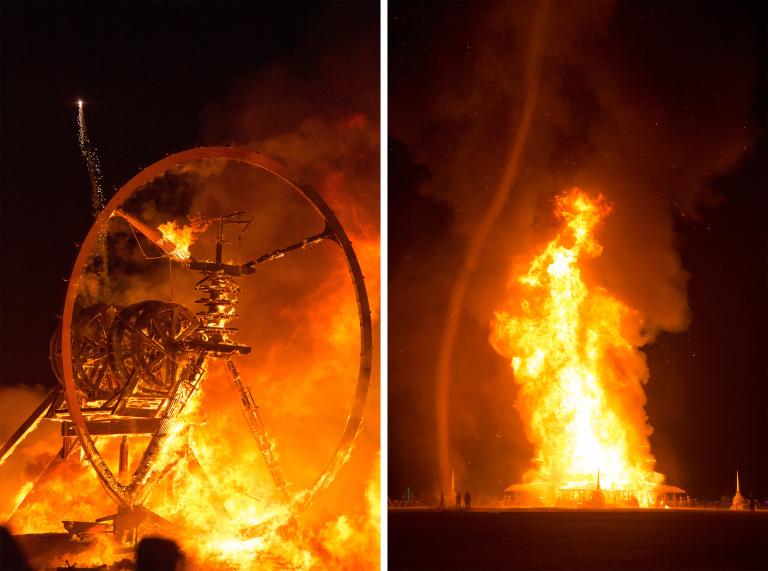 BURNING MAN Vincent Huang バーニングマン 極楽砂漠 炎人