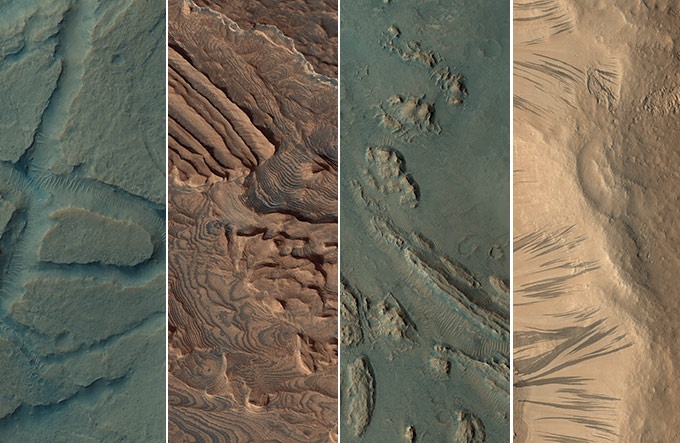 高解像度カメラがとらえた火星の素顔