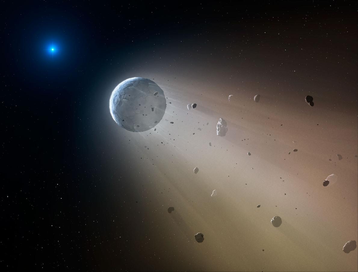 惑星の破片をむさぼる「ゾンビ星」を観測 | ナショナル ジオ