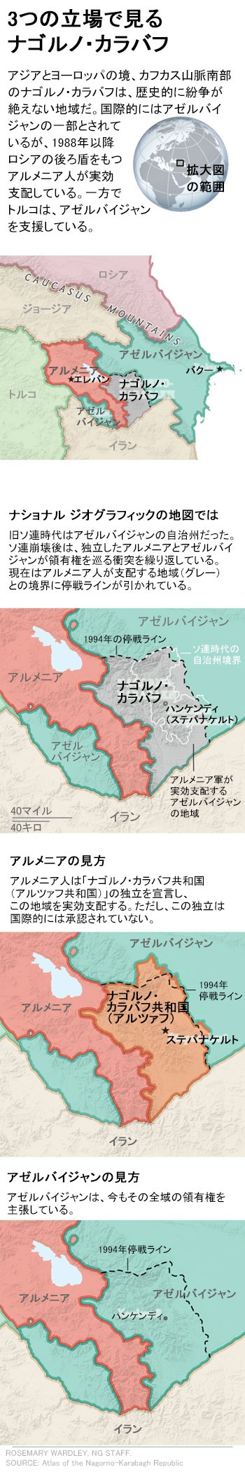 解説:ナゴルノ・カラバフ、なぜ争いが絶えないのかナショナルジオグラフィック日本版サイト