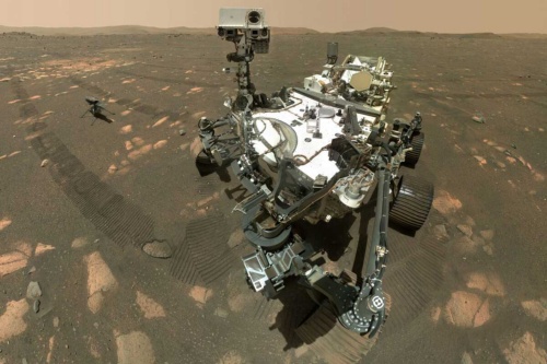 NASAの火星探査車「パーシビアランス」が、初の岩石サンプル採取に成功した。これを地球に送り、火星に生命が存在したかどうかの解明に役立てる計画だ。(IMAGE BY NASA/JPL-CALTECH/MSSS)
