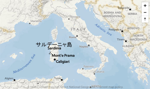 猿　石造　何処の国の遺跡から？ モンテプラマの巨像、地中海の島に埋もれていた3千年前の巨人