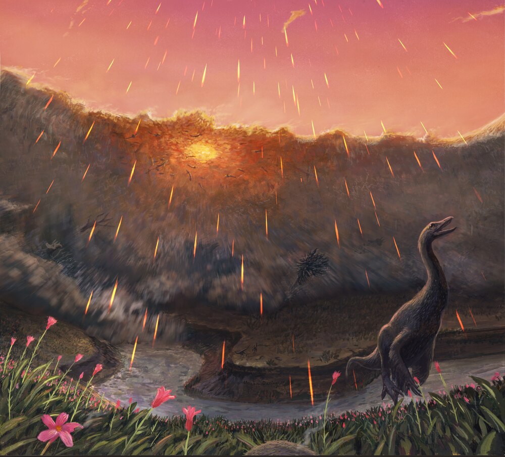2022激安通販 恐竜の直筆画 地球絶滅恐竜記 絵画/タペストリ