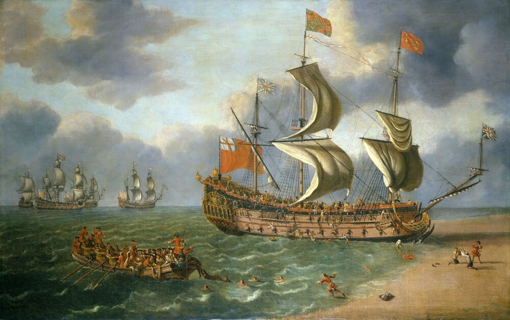 英国の歴史変えた」340年前の沈没船を発見、未来の国王が乗船