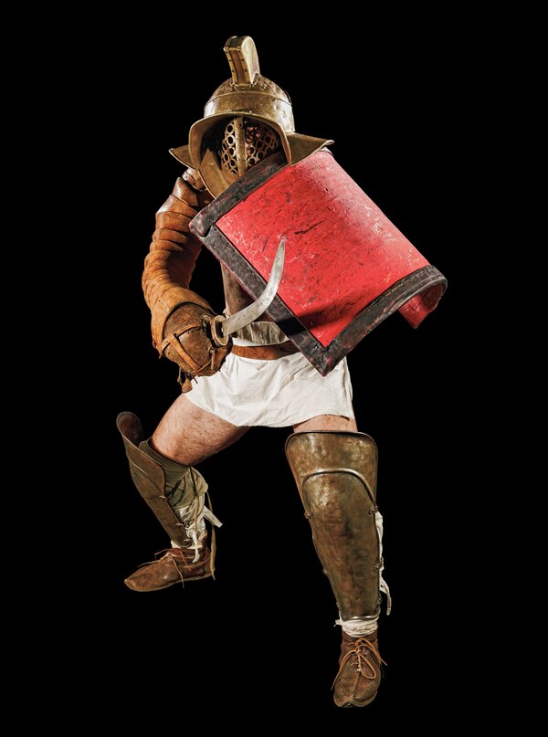 中世武士の鎧の模型復古ローマの鎧の勇士の創意的なバーの置物 - 置物