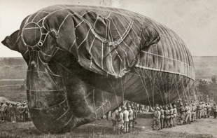 第一次大戦に使われた気球