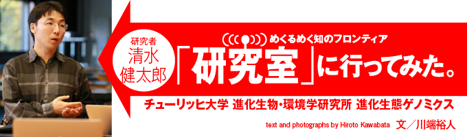 スイスのとある山村で、珍しいことに20世紀になってから誕生した新種の植物が見つかった。たかだか100年でどのように新種が生まれ、そして生き残るのだろうか。フィールドでの観察からゲノム解読まで、さまざまな手法を駆使して進化の謎に挑むスイス・チューリッヒ大学の清水健太郎さんの研究室に行ってみた！